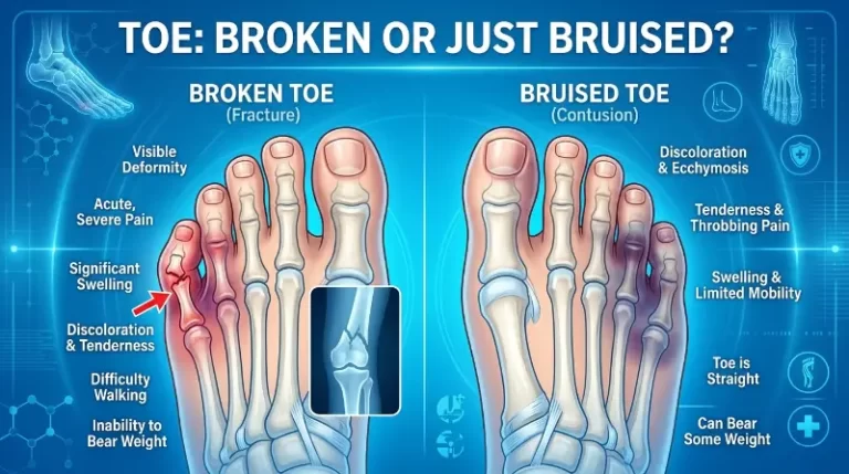 How Do I Know If My Toe Is Broken or Just Bruised?