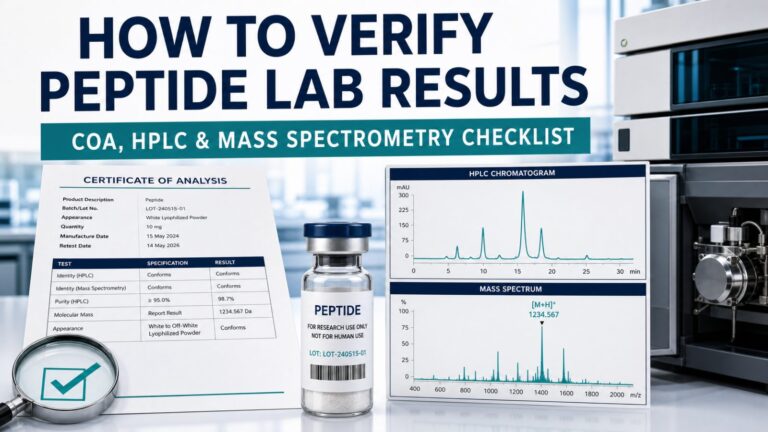 How to Verify Peptide Lab Results: A Practical Checklist
